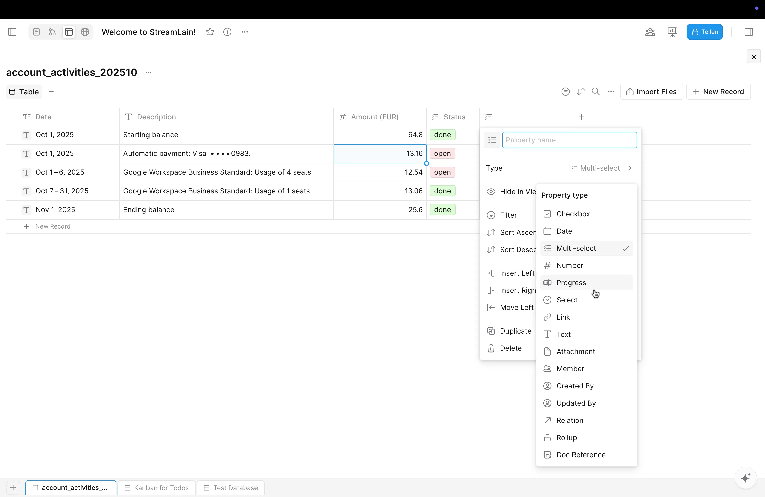 Database Mode